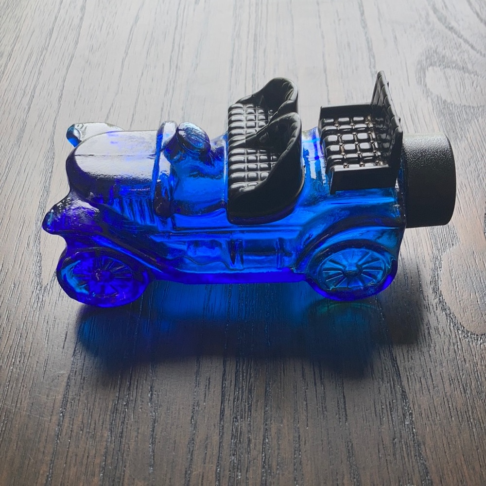 Vintage Avon Stanley Steamer,Glass Car Figurine